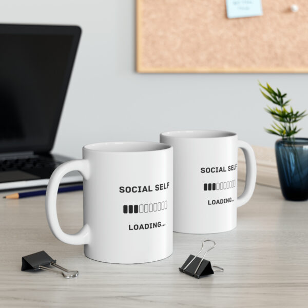11 oz Social Self-Loading Coffee Mug - Your Pre-Sociable Companion - Image 3