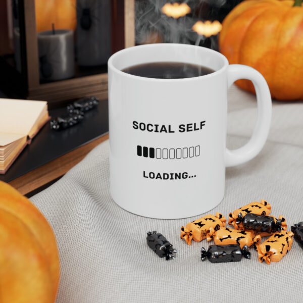 11 oz Social Self-Loading Coffee Mug - Your Pre-Sociable Companion - Image 4